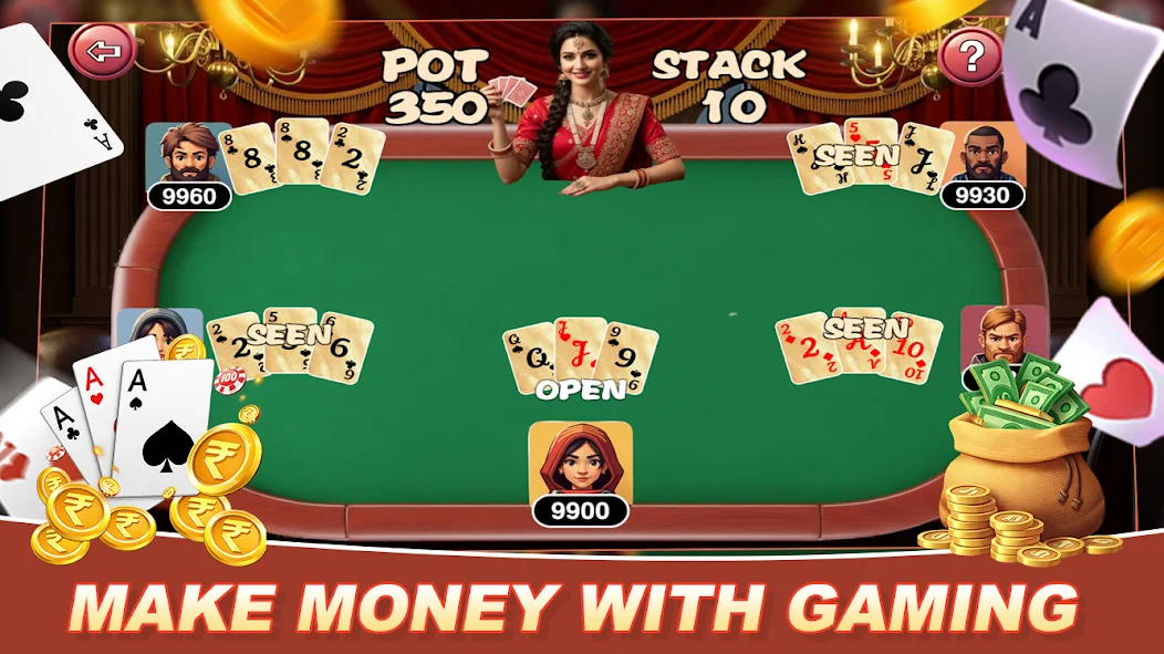 Teen Patti Crown Table